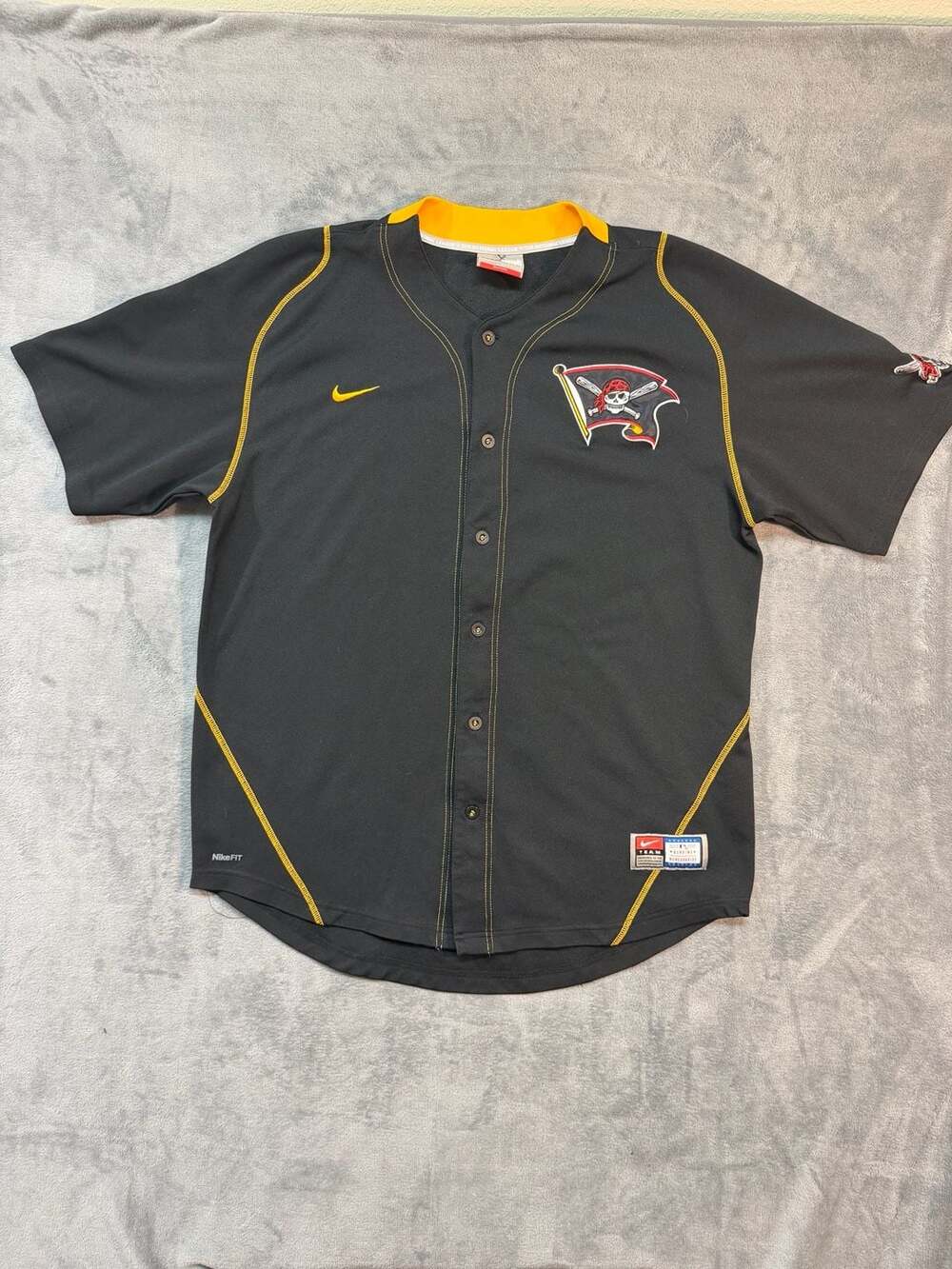 Vintage Nike Pittsburgh Pirates MLB Black Baseball Jersey Shirt